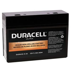 Duracell Ultra 12V 5.1AH General Purpose AGM SLA Battery with F1 Terminals - SLA Batteries