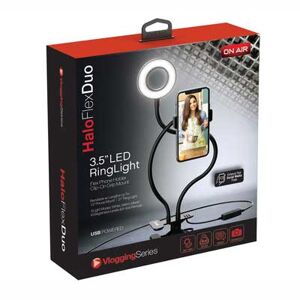 Tzumi On Air Halo Flex Duo 3.5" LED Ring Light and Phone Mount