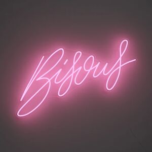 yellowpop Bisous by Stephane Lopes - LED Neon Sign