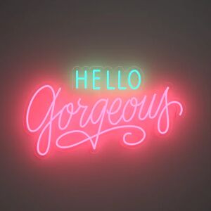 yellowpop Hello Gorgeous by Caren Kreger - LED Neon Sign