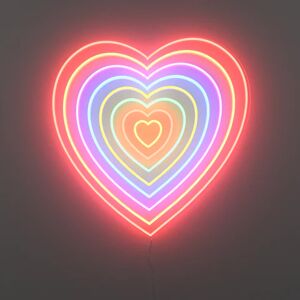 YELLOW.POP Unlimited Heart Big - LED neon sign