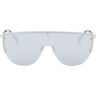 ALEXANDER MCQUEEN sunglasses with mirrored lenses and mask-style frame  - Silver - unisex - Size: One Size