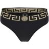 Versace bikini bottom with greca band  - Black - female - Size: 1