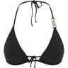 Versace medusa triangle bikini top  - Black - female - Size: 2