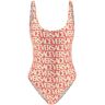 versace allover one-piece swimwear  - Fuchsia - female - Size: 2