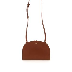 A.P.C. DEMI-LUNE LEATHER CLUCTH
