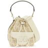 VALENTINO GARAVANI locò iconographer bucket bag in toile  - White - female - Size: One Size