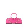 VALENTINO GARAVANI rockstud e/w leather handbag  - Fuchsia - female - Size: One Size