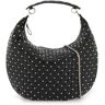 VALENTINO GARAVANI leather 'rockstud spike' hobo bag  - Black - female - Size: One Size