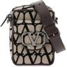 VALENTINO GARAVANI mini locò toile iconographe crossbody bag  - Beige - male - Size: One Size