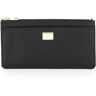 Dolce & Gabbana cardholder pouch in dauphine calfskin  - Black - female - Size: One Size