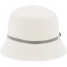 BRUNELLO CUCINELLI shiny band bucket hat with  - White - female - Size: Large