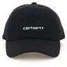 CARHARTT WIP canvas script baseball cap  - Black - male - Size: One Size