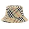 Burberry ered cotton blend bucket hat with nine words  - Beige - unisex - Size: Medium