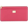 Dolce & Gabbana cardholder pouch in dauphine calfskin  - Pink - female - Size: One Size