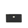 Dolce & Gabbana cardholder pouch in dauphine calfskin  - Black - female - Size: One Size