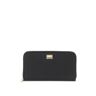 Dolce & Gabbana leather zip-around wallet  - Black - female - Size: One Size