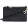 MARC JACOBS the leather top zip wristlet  - Black - female - Size: One Size