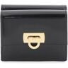 FERRAGAMO wallet with gancini closure  - Black - female - Size: One Size