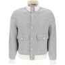 BRUNELLO CUCINELLI prince of wales check bomber jacket  - White - male - Size: 48