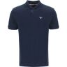 BARBOUR tartan-trim polo shirt  - Blue - male - Size: Medium