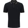 Boss polo shirt with contrasting edges  - Black - male - Size: Small