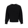 FERRAGAMO metal button sweater  - Black - male - Size: Medium