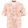 ANGELS bowling shirt with palms motif  - Pink - male - Size: 50