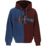 Dolce & Gabbana mixed technique sweatshirt  - Blue - male - Size: Medium