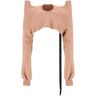 DRKSHDW niche "cropped sweatshirt with  - Pink - male - Size: Medium