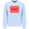 Hugo Boss duragol logo box sweatshirt  - Light blue - male - Size: Small