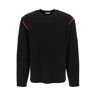 FERRAGAMO long-sleeved t-shirt with contrasting inlays  - Black - male - Size: Small