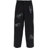 COMME DES GARCONS SHIRT technical twill trousers for men  - Black - male - Size: Small