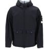 STONE ISLAND membrana 3l tc hooded jacket  - Blue - male - Size: Small