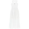 MAX MARA BEACHWEAR stelvio stretch cotton sundress with  - White - female - Size: 40