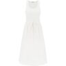 MONCLER two-tone midi dress  - White - female - Size: Small