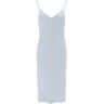 NORMA KAMALI crepe satin slip dress  - Grey - female - Size: Medium