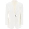 BRUNELLO CUCINELLI "single-breasted viscose and linen  - White - female - Size: 42