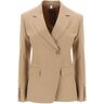 Burberry claudete double-breasted jacket  - Beige - female - Size: 6