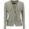 ETRO fitted jacket with padded shoulders  - Green - female - Size: 42