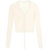 DION LEE lace-up cardigan  - White - female - Size: Medium