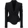 MUGLER signature jacket  - Black - female - Size: 36