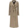 HARRIS WHARF LONDON long pressed wool coat  - Brown - female - Size: 40