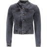 Pro-Ject Y PROJECT hook-and-eye denim jacket  - Black - female - Size: Medium