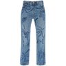 COLLINA STRADA upcycled levi's 501's in laurel ashleigh floral  - Blue - female - Size: Small