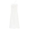 ART DEALER 'ember' maxi dress in satin with feathers  - White - female - Size: Medium