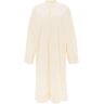 BIRKENSTOCK X TEKLA striped pajama kaftan in organic poplin  - Beige - female - Size: Medium