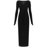 NORMA KAMALI scoop neckline maxi dress  - Black - female - Size: Extra Small