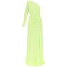 Roland MOURET asymmetric stretch silk gown with cut-out detail  - Green - female - Size: 8