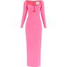 Roland MOURET maxi pencil dress with cut outs  - Pink - female - Size: 10